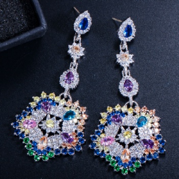 Luxury Cubic Zircon Earrings E1195