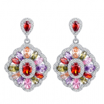 Luxury Cubic Zircon Earrings E1197