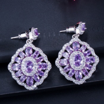 Luxury Cubic Zircon Earrings E1197