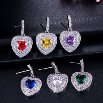 Cubic Zircon Earrings E1200