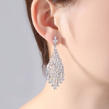 Bridal-jewelry-Cubic-Zircon-Earrings-E1355