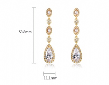 Bridal-jewelry-Cubic-Zircon-Earrings-E1393