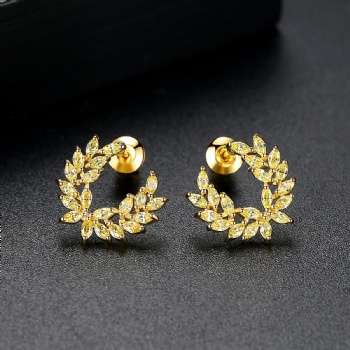 Bridal-jewelry-Cubic-Zircon-Earrings-E1397