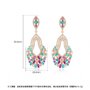 Bridal-jewelry-Cubic-Zircon-Earrings-E1334