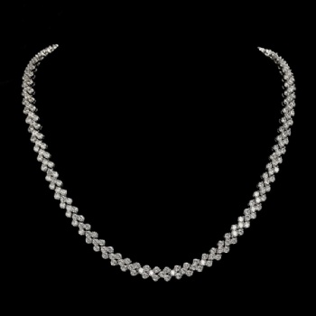 Bridal Cubic Zircon Necklace N12058