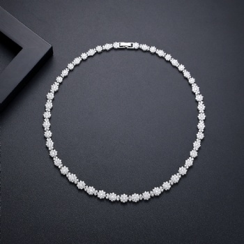 Bridal Cubic Zircon Necklace N12059