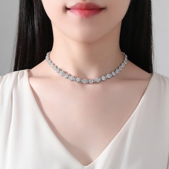 Bridal Cubic Zircon Necklace N12059