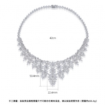 Bridal-Cubic-Zircon-Necklace-N1260