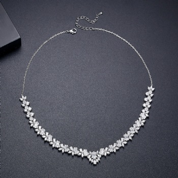 Bridal-Cubic-Zircon-Necklace-N1262