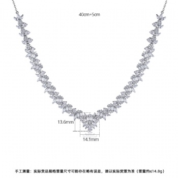 Bridal-Cubic-Zircon-Necklace-N1262