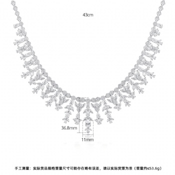 Bridal-Cubic-Zircon-Necklace-N1265