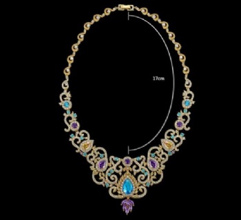 Bridal-Cubic-Zircon-Necklace-N1267