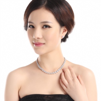 Bridal-Cubic-Zircon-Necklace-N1271