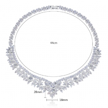 Bridal-Cubic-Zircon-Necklace-N1279