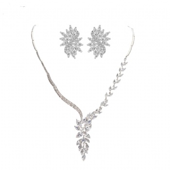 Bridal-Cubic-Zircon-Necklace-N1295