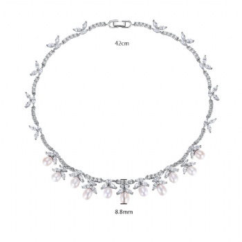 Bridal-Cubic-Zircon-Necklace-N1296