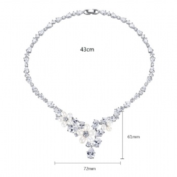 Bridal-Cubic-Zircon-Necklace-N1298