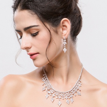 Bridal-Cubic-Zircon-Necklace-N1308