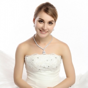 Bridal-Cubic-Zircon-Necklace-N1316