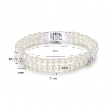 Bridal Cubic Zircon Bracelets B354