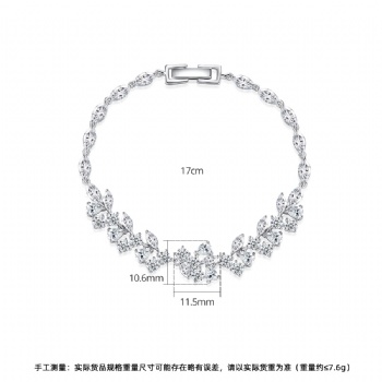 Bridal-Cubic-Zircon-Bracelets-B356