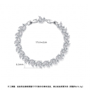 Bridal-Cubic-Zircon-Bracelets-B357