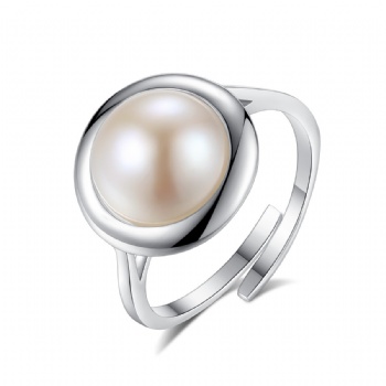 Natural pearl Sterling silver ring SR10