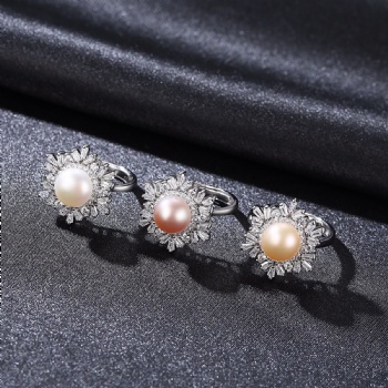 Natural pearl Sterling silver ring SR07