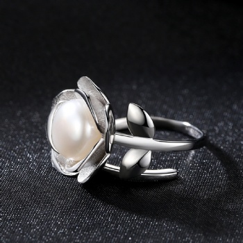 Natural-pearl-Sterling-silver-ring-SR09