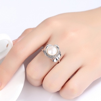 Natural-pearl-Sterling-silver-ring-SR09