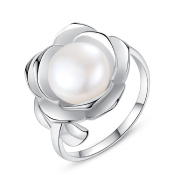 Natural-pearl-Sterling-silver-ring-SR09