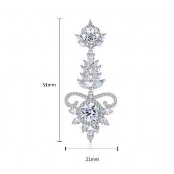 Bridal-Jewelry-Cubic-Zircon-Earrings-E1622