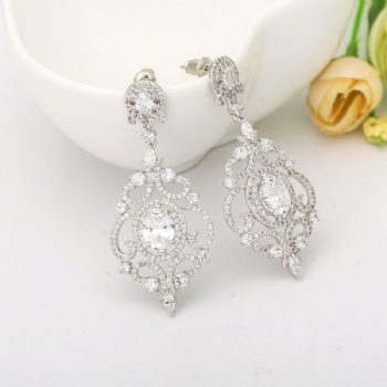 Bridal-Jewelry-Cubic-Zircon-Earrings-E1652