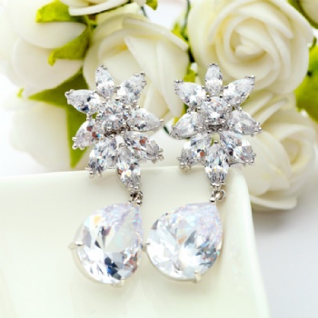 Bridal-Jewelry-Cubic-Zircon-Earrings-E1659