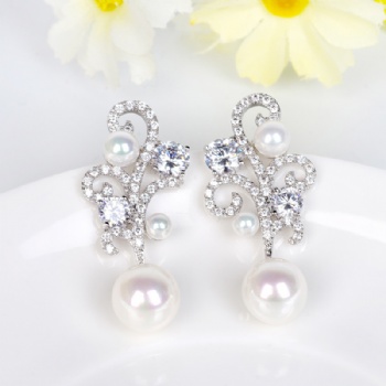 Bridal-Jewelry-Cubic-Zircon-Earrings-E1669