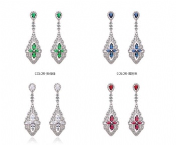 Bridal-Jewelry-Cubic-Zircon-Earrings-E1687