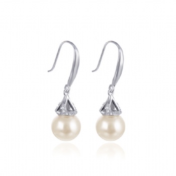 Sterling silver pearl earrings SE127