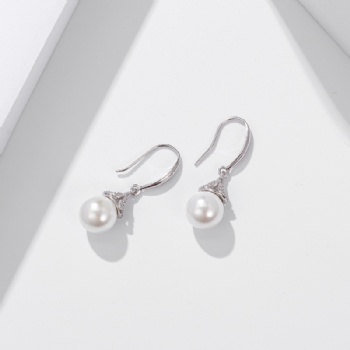 Sterling silver pearl earrings SE127