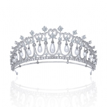 Wedding Bridal Zircon Tiara T001