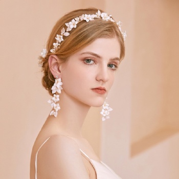 Handmade Bridal Headpiece + Earrings  D2525