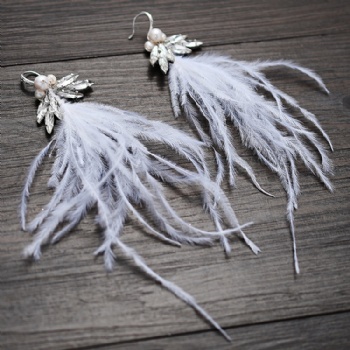 Handmade Bridal Headpiece + Earrings D2416