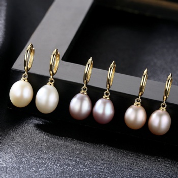 925 real pearl earrrings SE162