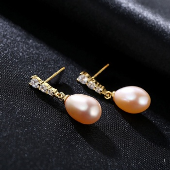 925 real pearl earrrings SE163