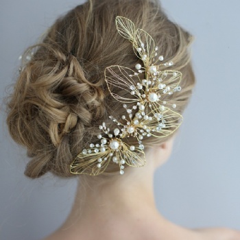 Handmade Wedding Bridal Hair clips J6199