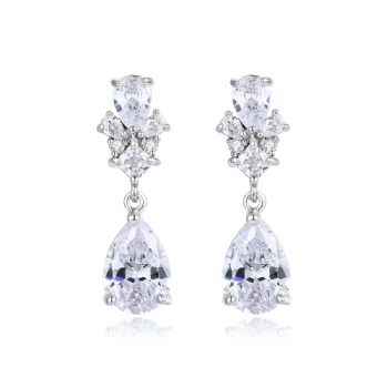 Bridal Cubic Zircon Earrings E1710